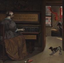 Vrouw aan het virginaal, Gabriel Metsu